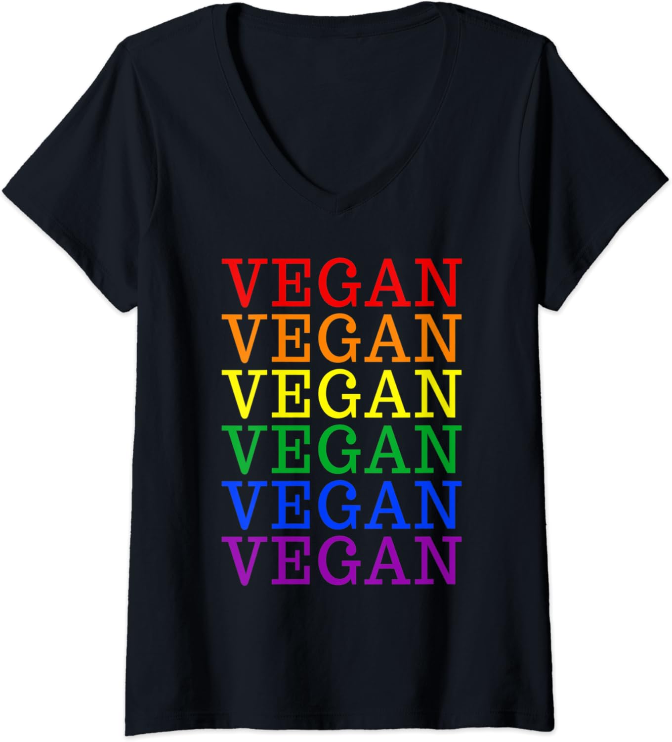 Damen LGBT Vegan Rainbow Gay Pride Queer Vegetarian Vintage Gift T